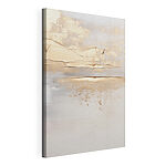Tableaux Mur blanc peint en marron