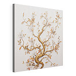 Tableaux Arbre aux fleurs et aux feuilles blanches
