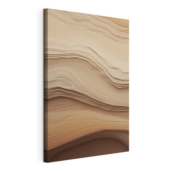Tableaux De douces vagues aux teintes chaudes