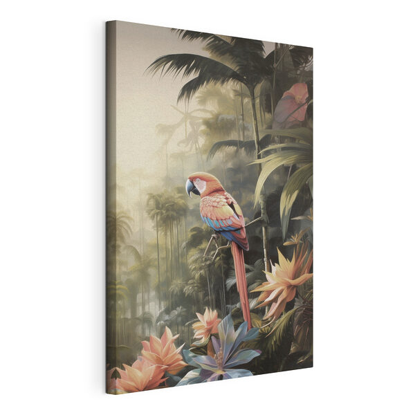 Tableaux Oiseau coloré perché sur une branche dans une forêt
