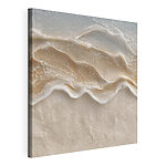 Tableaux De douces vagues caressent le rivage sablonneux