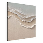 Tableaux Les vagues et le sable sur une plage