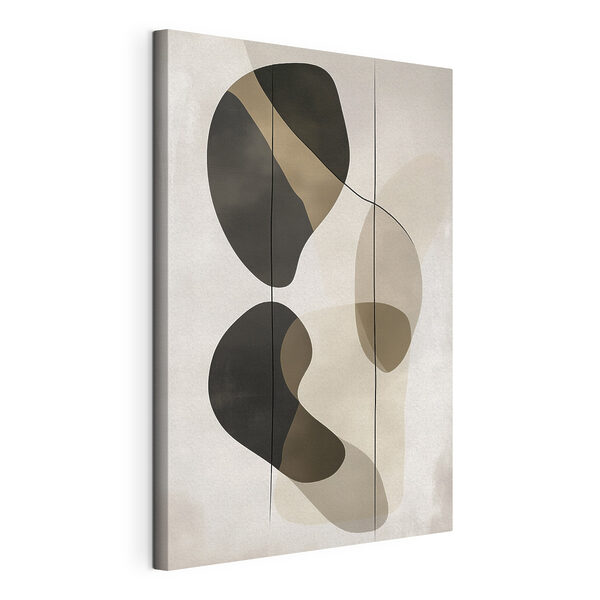 Œuvre d'art en noir et marron Tableaux Œuvre d'art en noir et marron