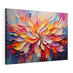 Tableaux Peinture représentant des feuilles colorées