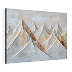 Tableaux Chaîne de montagnes blanches et brunes