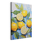 Tableaux Peinture représentant des citrons et des feuilles