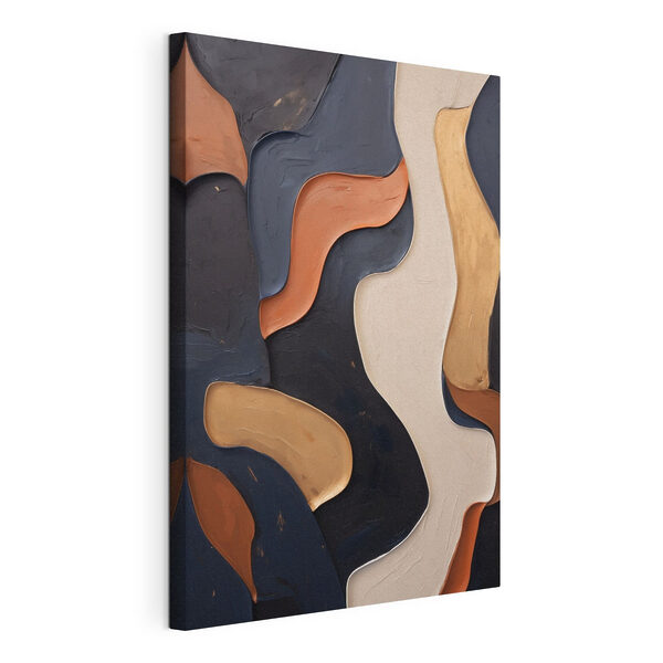 Motifs abstraits dynamiques représentant des vagues, en couleurs Tableaux Motifs abstraits dynamiques représentant des vagues, en couleurs