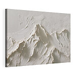 Tableaux Un mur blanc avec une montagne en arrière-plan