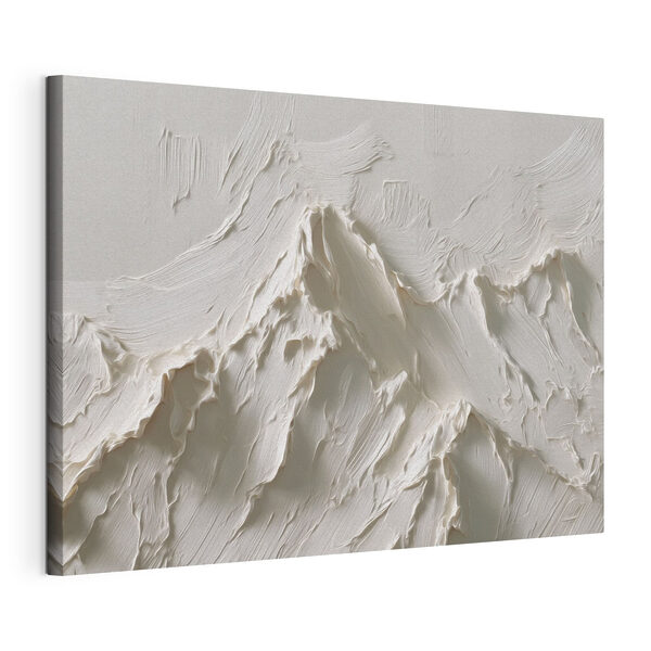 Un mur blanc avec une montagne en arrière-plan Tableaux Un mur blanc avec une montagne en arrière-plan