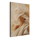 Tableaux Femme dont le visage est recouvert d'un tissu blanc