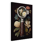 Tableaux Loupe décorée de fleurs