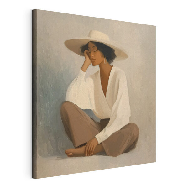 Tableaux Une femme assise par terre (UGS : s50108) Tableaux Tableaux Une femme assise par terre (UGS : s50108)