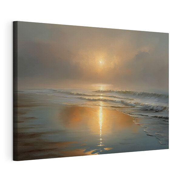 Tableaux Tableaux Coucher de soleil sur une plage (UGS : s50114)