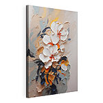 Tableaux Peinture florale texturée aux couleurs vibrantes