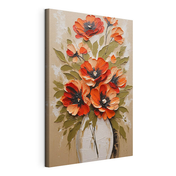 Tableaux Peinture de fleurs dans un vase