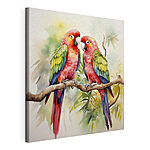 Tableaux Deux oiseaux sur une branche