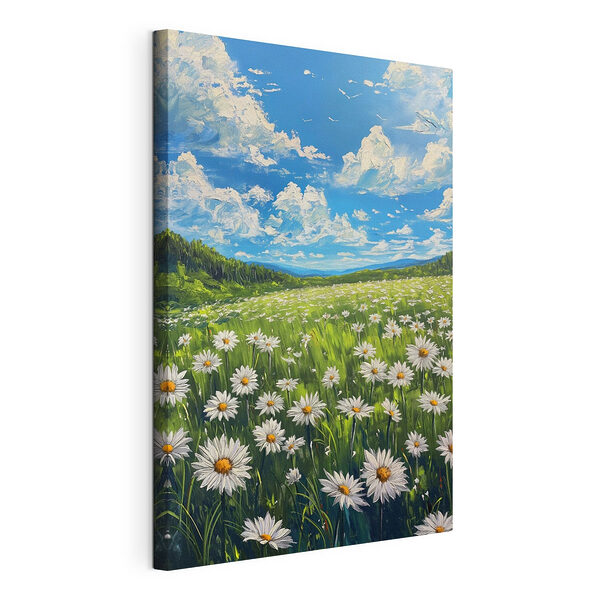 Tableaux Champ de fleurs et d'arbres