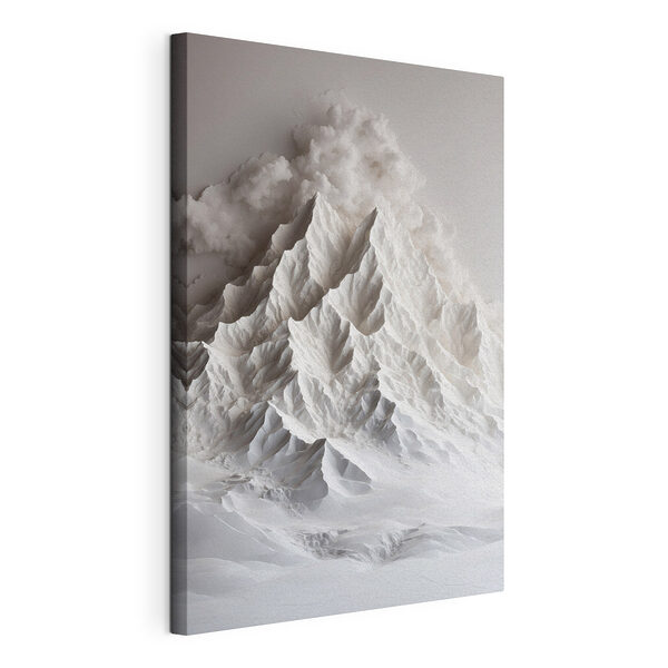 Tableaux Montagne avec de la fumée qui s'en échappe