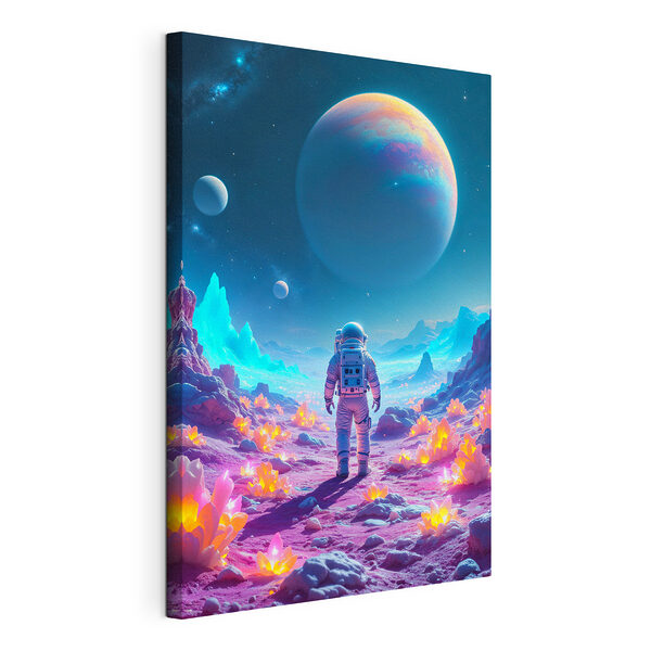 Astronaute marchant dans le désert Tableaux Astronaute marchant dans le désert