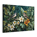 Tableaux Oiseaux sur une branche avec des fleurs