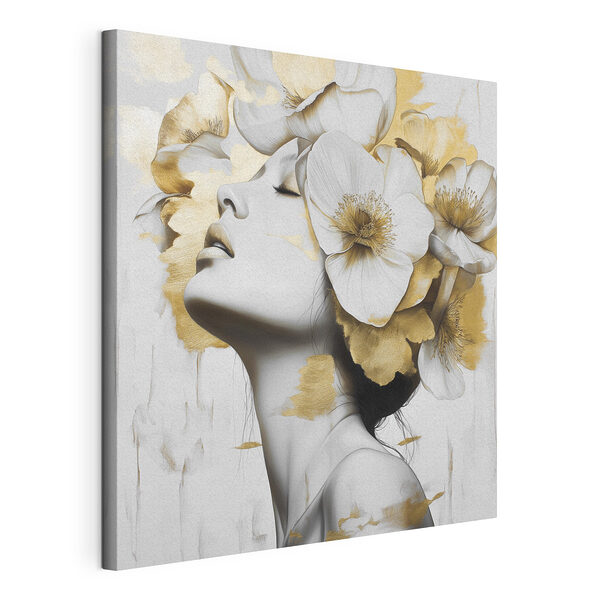 Femme avec des fleurs dans les cheveux Tableaux Femme avec des fleurs dans les cheveux