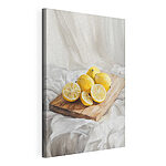 Tableaux Groupe de citrons sur une planche à découper