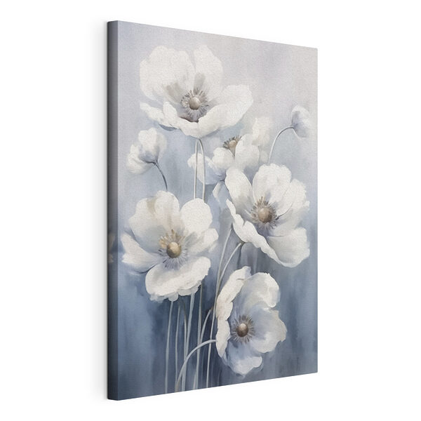 Tableaux Peinture de fleurs blanches