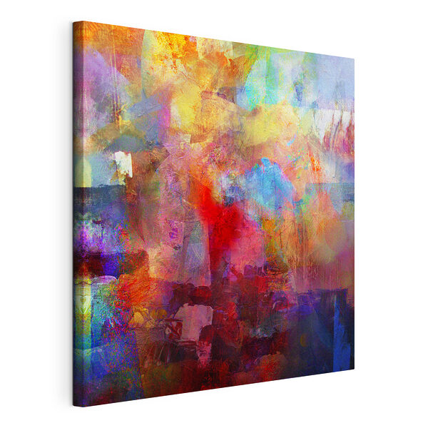Œuvre d'art abstraite aux couleurs vives et explosives Tableaux Œuvre d'art abstraite aux couleurs vives et explosives