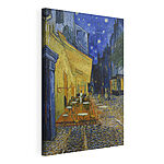 Tableaux Peinture d'une rue avec des tables et des chaises