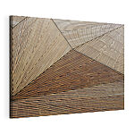 Tableaux Motif géométrique en bois avec des lignes