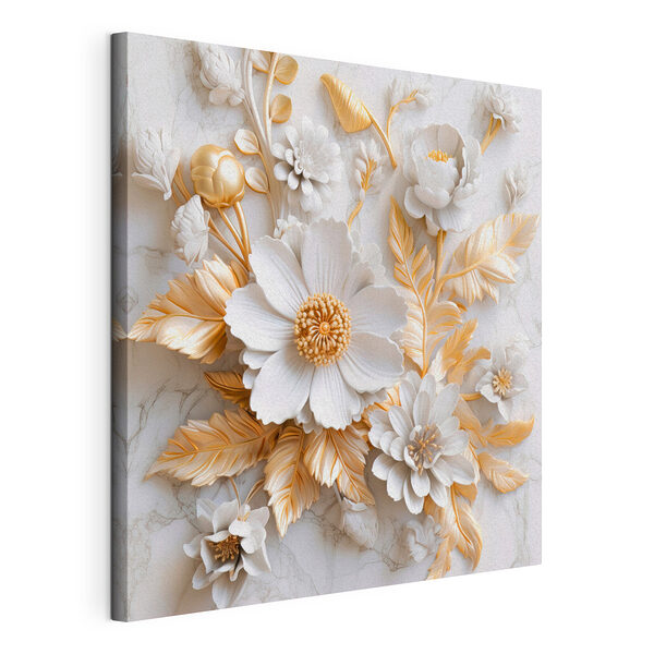 Relief floral orné aux tons élégants Tableaux Relief floral orné aux tons élégants