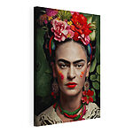 Tableaux Une coiffe florale vibrante et des couleurs audacieuses