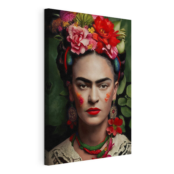 Une coiffe florale vibrante et des couleurs audacieuses Tableaux Une coiffe florale vibrante et des couleurs audacieuses