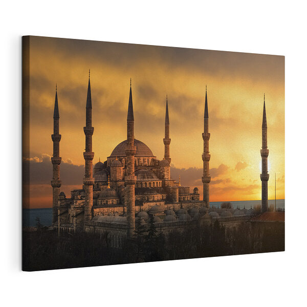 Grand bâtiment avec tours et tours Tableaux Grand bâtiment avec tours et tours