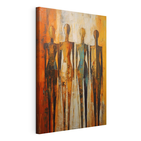 Tableaux Peinture d'un groupe de personnes