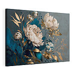 Tableaux Des fleurs élégantes sur une toile de fond riche