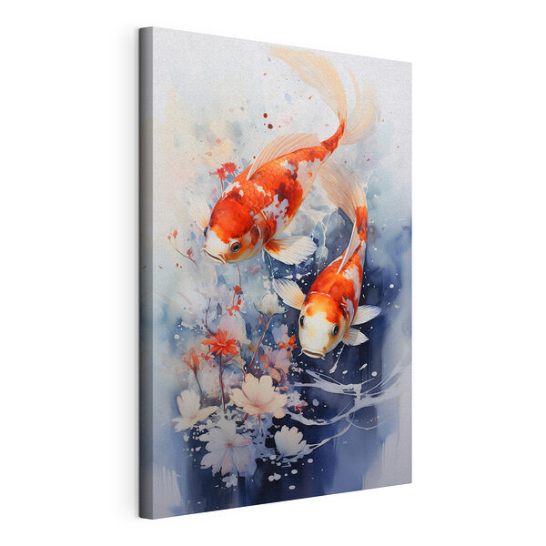 Tableaux Paire de poissons nageant dans l'eau