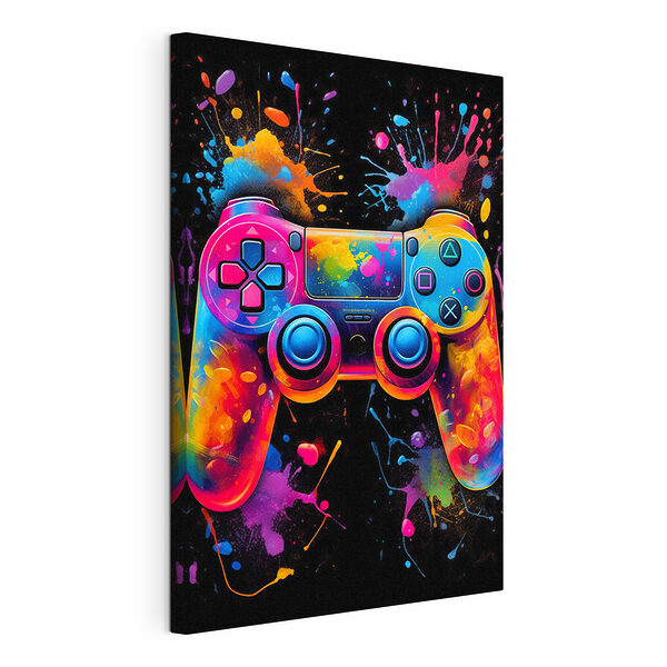 Tableaux Contrôleur de jeu vidéo coloré