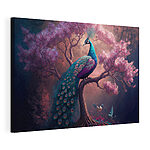 Tableaux Paon coloré sur une branche d'arbre