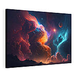 Tableaux Nuages et étoiles colorés