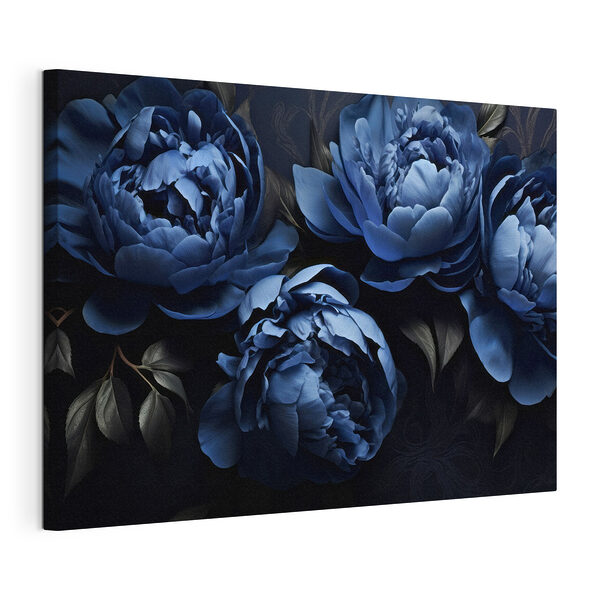 Tableaux Pétales bleus avec des textures douces
