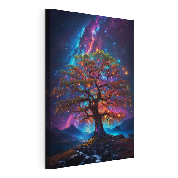 Arbre avec des lumières colorées Tableaux Arbre avec des lumières colorées