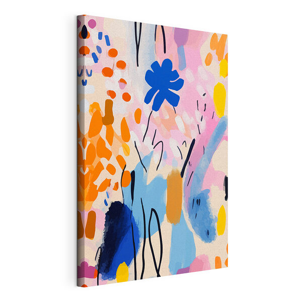 Tableaux Objet orange sur fond rose
