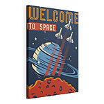 Tableaux Poster avec des navettes spatiales volant dans le ciel