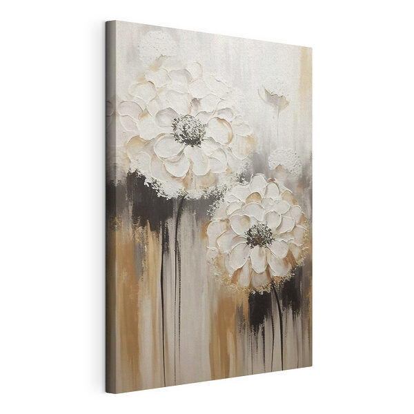 Peinture de fleurs blanches Tableaux Peinture de fleurs blanches