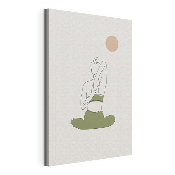 Tableaux Femme assise dans une pose de yoga