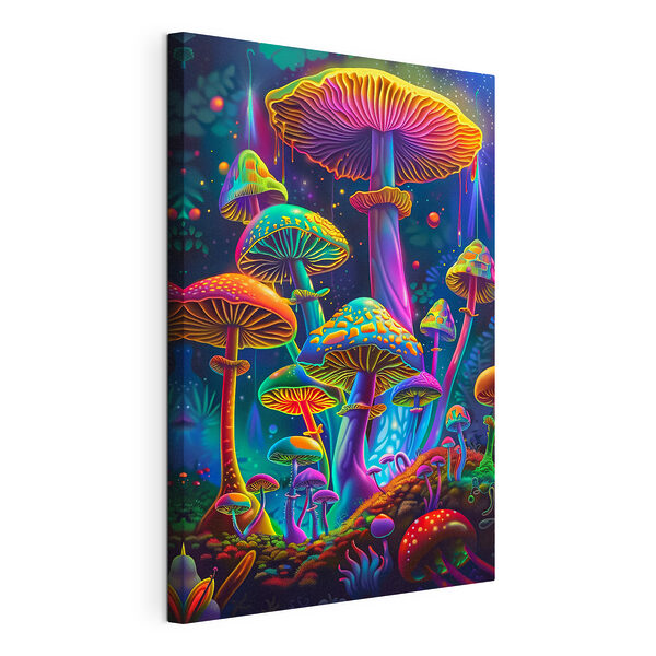 Groupe de champignons colorés Tableaux Groupe de champignons colorés