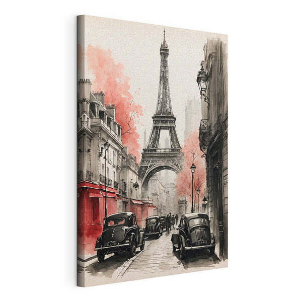 Dessin en noir et blanc d'une voiture Tableaux Dessin en noir et blanc d'une voiture