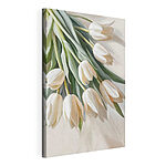 Tableaux Tulipes blanches sur un fond doux