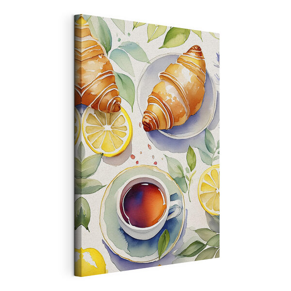 Tableaux Aquarelle d'une tasse de thé